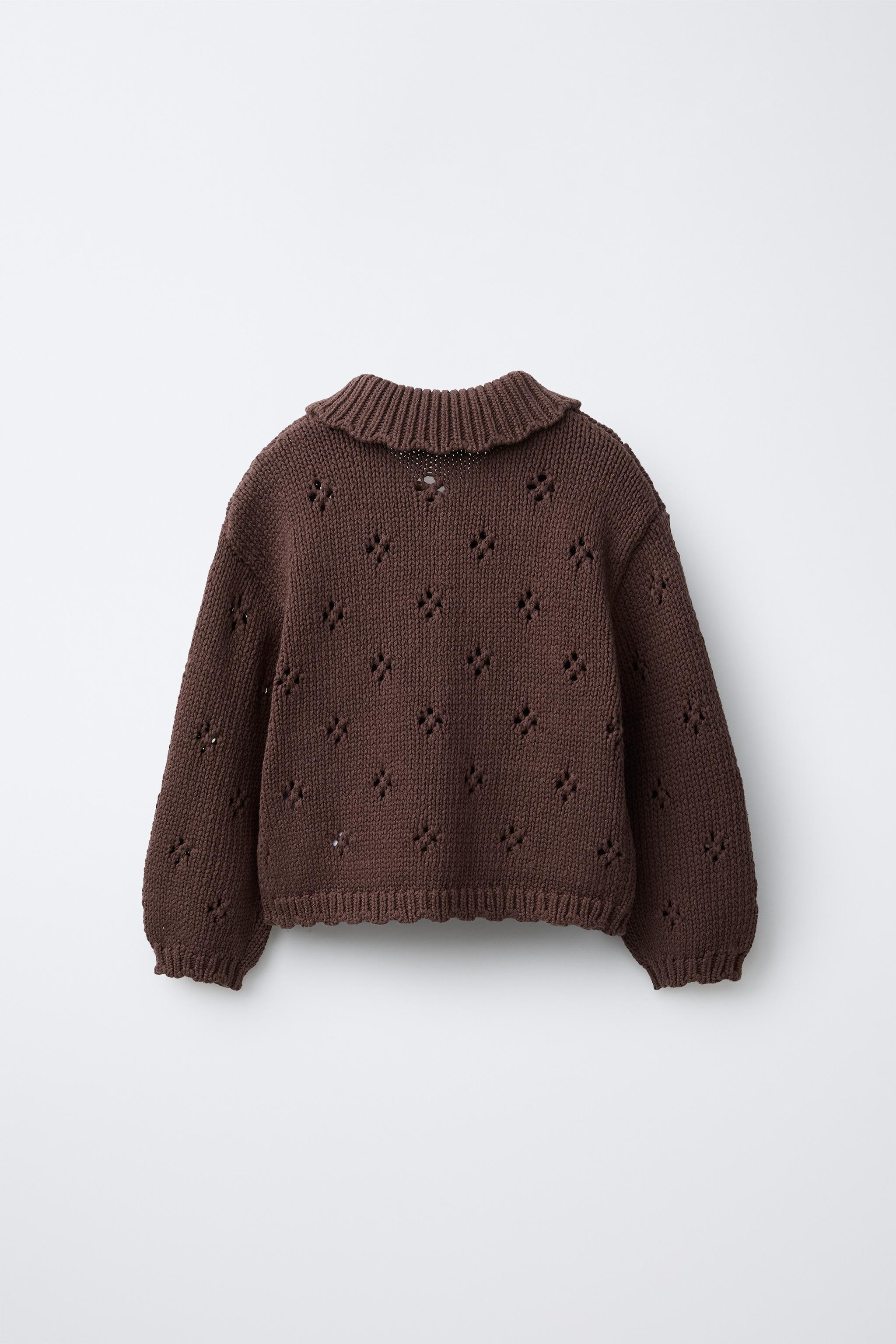 GILET EN MAILLE BRODÉ